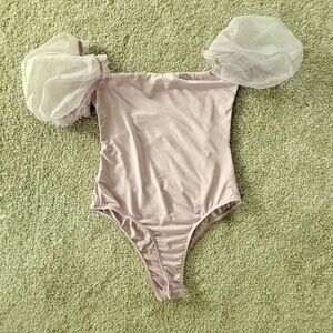 Princess Polly Purple Puff Sleeve Bodysuit